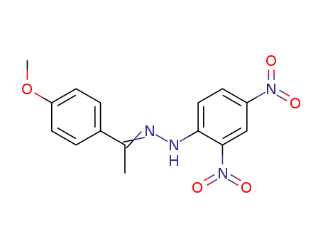 Molecular Structure of 854-04-6 (4'-Methoxyacetophenone 2,4-dinitrophenylhydrazone)