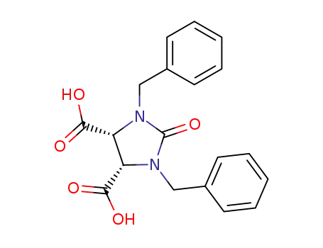 Molecular Structure of 51591-75-4 (CIS-1,3-DIBENZYL-2-OXO-4,5-IMIDAZOLIDINEDICARBOXYLIC ACID)