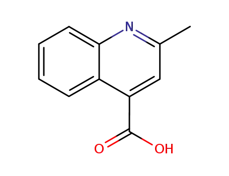 Molecular Structure of 634-38-8 (2-METHYL-QUINOLINE-4-CARBOXYLIC ACID)
