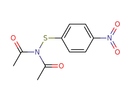 Molecular Structure of 79562-11-1 (N,N-diacetyl-p-nitrophenylsulphenamide)