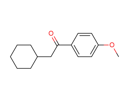 Molecular Structure of 58987-23-8 (Ethanone, 2-cyclohexyl-1-(4-methoxyphenyl)-)