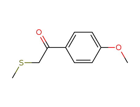 Molecular Structure of 46188-84-5 (Ethanone, 1-(4-methoxyphenyl)-2-(methylthio)-)