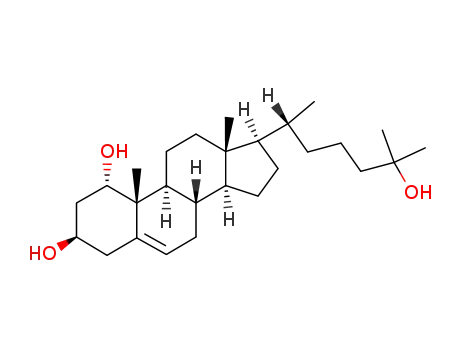Molecular Structure of 50392-32-0 ((1S,3R,8S,9S,10R,13R,14S,17R)-17-[(2R)-6-hydroxy-6-methyl-heptan-2-yl]-10,13-dimethyl-2,3,4,7,8,9,11,12,14,15,16,17-dodecahydro-1H-cyclopenta[a]phenanthrene-1,3-diol)