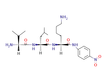 Molecular Structure of 63589-93-5 (valyl-leucyl-lysine 4-nitroanilide)
