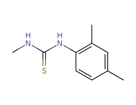Molecular Structure of 13278-55-2 (1-(2,4-Dimethylphenyl)-3-methylthiourea)