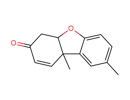 Molecular Structure of 546-24-7 (8,9b-dimethyl-4,4a-dihydrodibenzofuran-3-one)