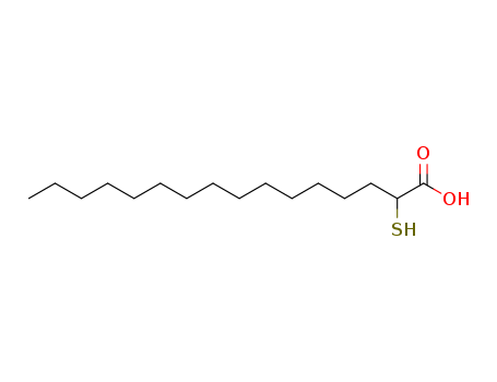 Molecular Structure of 69839-74-3 (Hexadecanoic acid, 2-mercapto-)