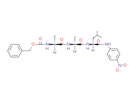 Molecular Structure of 61043-33-2 (Z-ALA-ALA-LEU-PNA)