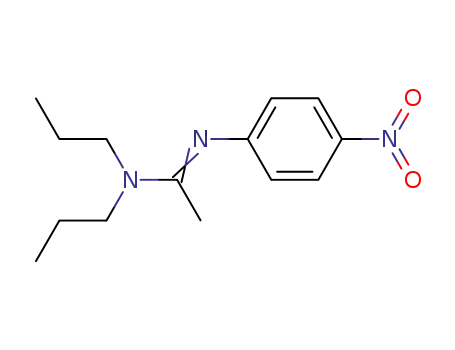 Molecular Structure of 77486-47-6 (Ethanimidamide, N'-(4-nitrophenyl)-N,N-dipropyl-)