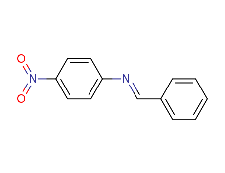 Molecular Structure of 1613-94-1 (Benzenamine, 4-nitro-N-(phenylmethylene)-, (E)-)