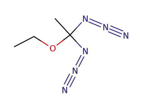 Molecular Structure of 98071-92-2 (1-ethoxy-1,1-diazido-ethane)