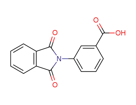 Molecular Structure of 40101-51-7 (3-(1,3-DIOXO-1,3-DIHYDRO-ISOINDOL-2-YL)-BENZOIC ACID)