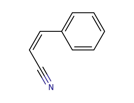 Molecular Structure of 24840-05-9 (2-Propenenitrile, 3-phenyl-, (2Z)-)