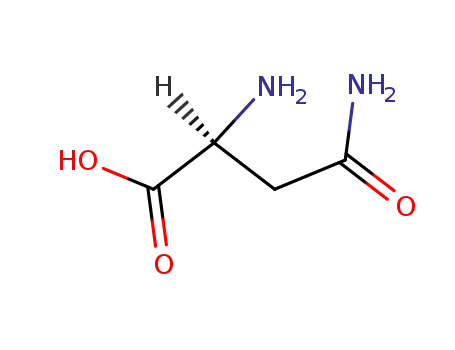 Molecular Structure of 7006-34-0 (2-amino-3-carbamoyl-propanoic acid)