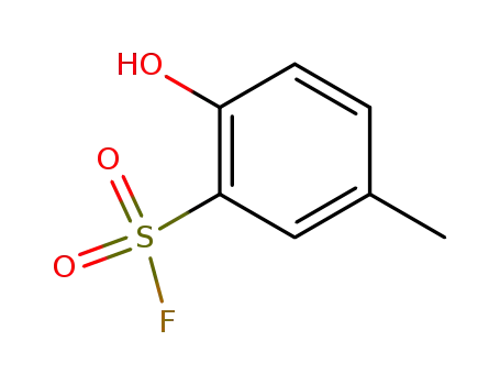 Molecular Structure of 445-07-8 (2-hydroxy-5-methylbenzenesulfonyl fluoride)