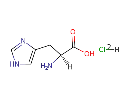 Molecular Structure of 1007-42-7 (L-Histidine hydrochloride)