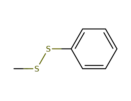 Molecular Structure of 14173-25-2 (METHYL PHENYL DISULFIDE)