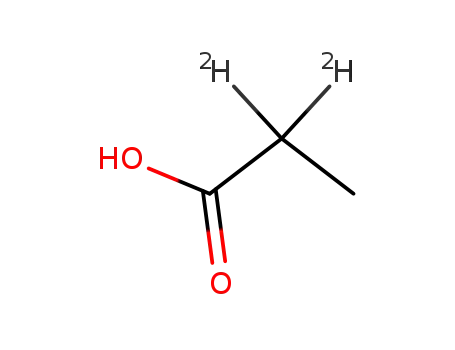Molecular Structure of 19136-91-5 (PROPIONIC-2,2-D2 ACID)