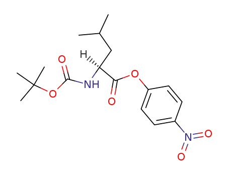 Molecular Structure of 3350-19-4 (BOC-LEU-ONP)