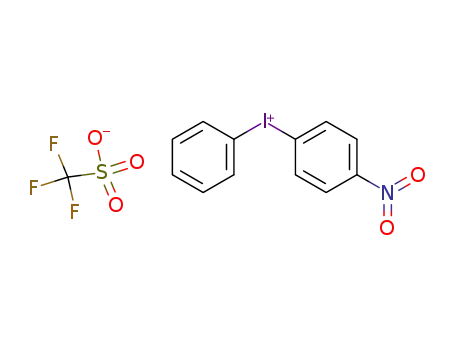 Molecular Structure of 905718-45-8 ((4-Nitrophenyl)phenyliodonium trifluoromethanesulfonate)