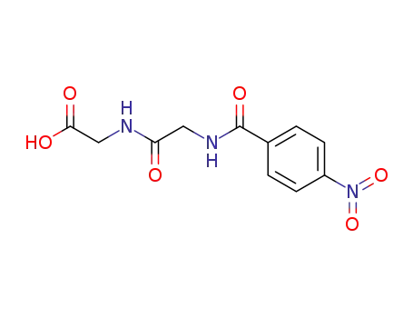 Molecular Structure of 78196-53-9 (4-NITROBENZOYL-GLYCYL-GLYCINE)