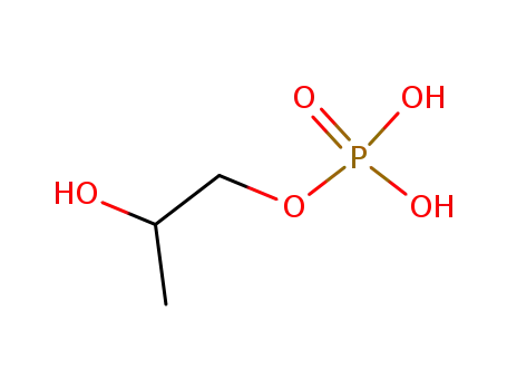 Molecular Structure of 10602-14-9 (2-hydroxypropyl dihydrogen phosphate)