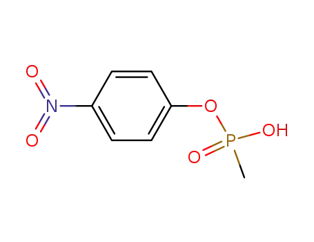 Molecular Structure of 1832-64-0 (Phosphonic acid, methyl-, mono(4-nitrophenyl) ester)