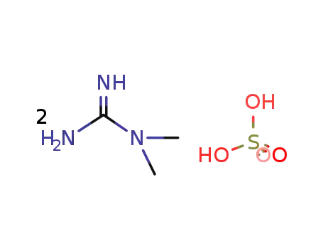 Molecular Structure of 1186-46-5 (1,1-DIMETHYLGUANIDINE SULFATE)