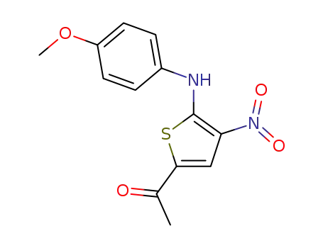 1-[5-(4-methoxy-anilino)-4-nitro-thiophen-2-yl]-ethanone
