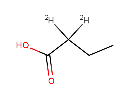 Molecular Structure of 19136-92-6 (BUTYRIC-2,2-D2 ACID)