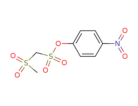 Molecular Structure of 13165-89-4 (p-nitrophenyl methylsulphonylmethanesulphonate)