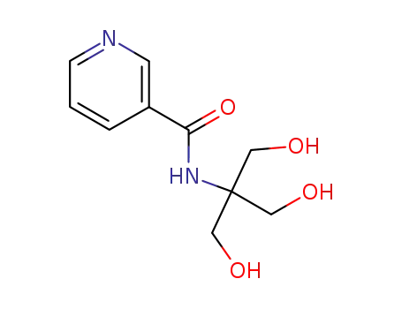 Molecular Structure of 6323-83-7 (N-[1,3-dihydroxy-2-(hydroxymethyl)propan-2-yl]pyridine-3-carboxamide)
