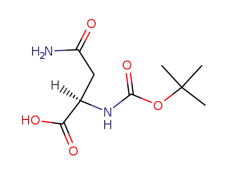 Molecular Structure of 75647-01-7 (Boc-D-Asparagine)