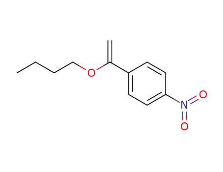 Molecular Structure of 109125-23-7 (Benzene, 1-(1-butoxyethenyl)-4-nitro-)