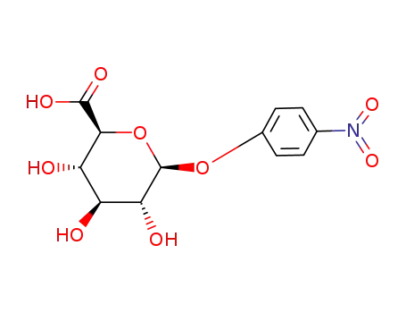 Molecular Structure of 60833-84-3 (b-D-Glucopyranosiduronic acid,4-nitrophenyl, labeled with carbon-14 (9CI))