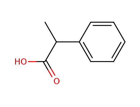 Molecular Structure of 492-37-5 (DL-2-Phenylpropionic acid)