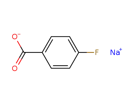 Molecular Structure of 499-90-1 (Sodium 4-fluorobenzoate)
