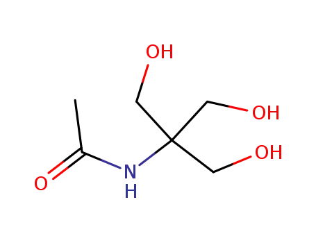 Molecular Structure of 7534-51-2 (N-[1,3-dihydroxy-2-(hydroxymethyl)propan-2-yl]acetamide)