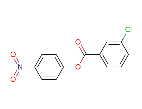 Molecular Structure of 37156-42-6 (Benzoic acid, 3-chloro-, 4-nitrophenyl ester)
