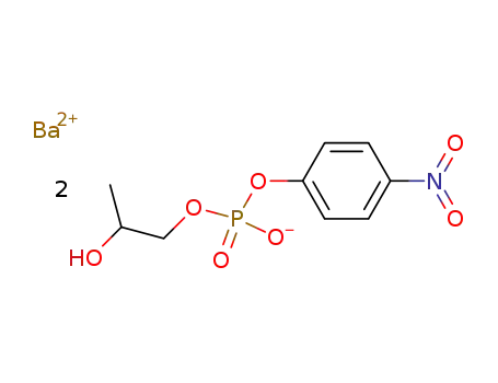 Phosphoric acid, mono(2-hydroxypropyl) mono(4-nitrophenyl) ester,
barium salt (2:1)