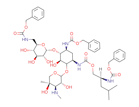 (2S)-3,6'-bis-N-benzyloxycarbonyl-1-N-(2-benzyloxycarbonylamino-4-methylpentyloxycarbonyl)gentamicin B