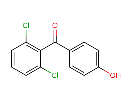 Molecular Structure of 61002-53-7 ((2,6-dichlorophenyl) (4-hydroxyphenyl) ketone)