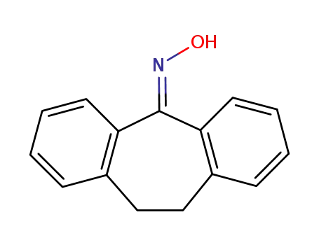 Molecular Structure of 1785-74-6 (10,11-dihydro-5H-dibenzo[a,d]cyclohepten-5-one oxime)