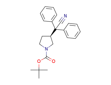 (S)-2,2-diphenyl-2-[1-(tert-butyloxycarbonyl)-3-pyrrolidinyl]acetonitrile