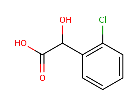 Molecular Structure of 10421-85-9 (2-Chloromandelic acid)