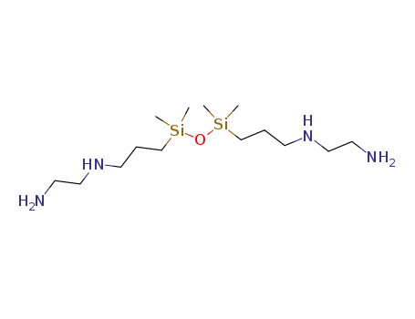Molecular Structure of 17866-53-4 (N,N''-[(1,1,3,3-tetramethyldisiloxane-1,3-diyl)dipropane-3,1-diyl]bis(ethylenediamine))
