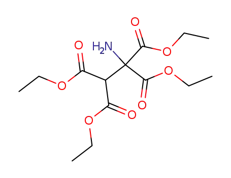 Molecular Structure of 97032-53-6 (1-amino-ethane-1,1,2,2-tetracarboxylic acid tetraethyl ester)