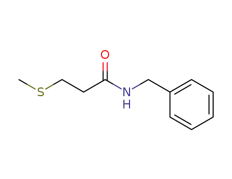 Molecular Structure of 80096-38-4 (N-benzyl 3-methylthiopropionamide)