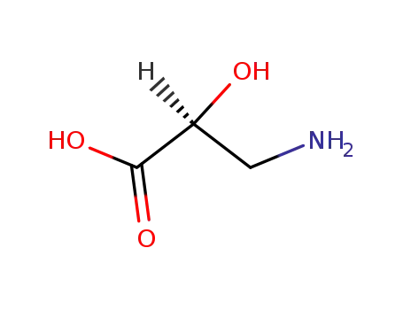 Molecular Structure of 632-13-3 (L-Isoserine)