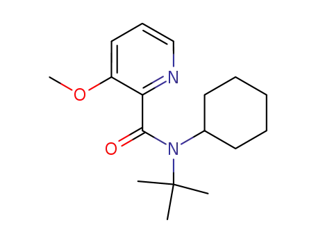 Molecular Structure of 191799-01-6 (3-Methoxy-pyridine-2-carboxylic acid tert-butyl-cyclohexyl-amide)